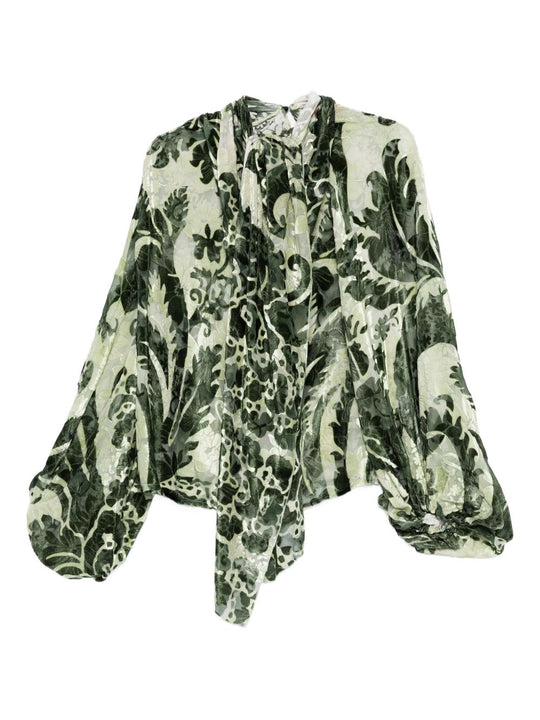 Printed Silk Blouse