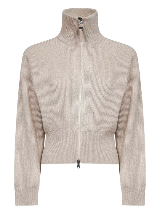 Cashmere Zipped Cardigan