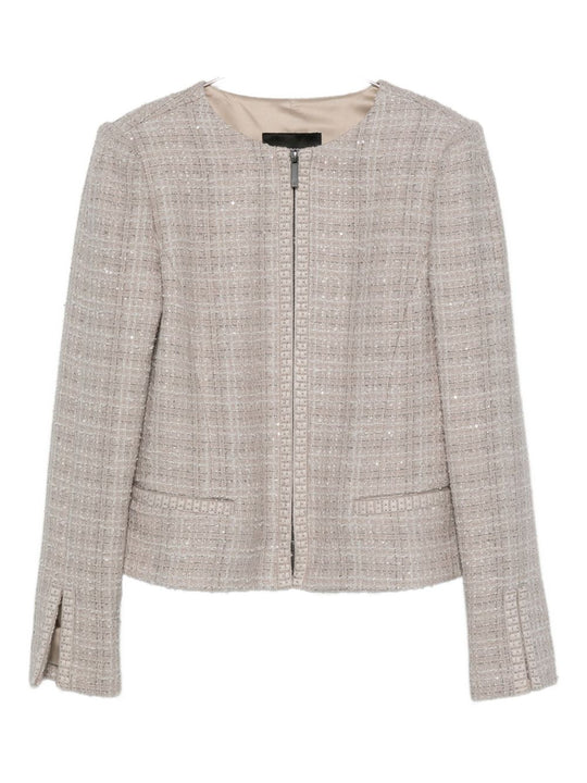 Wool Blend Blazer Jacket