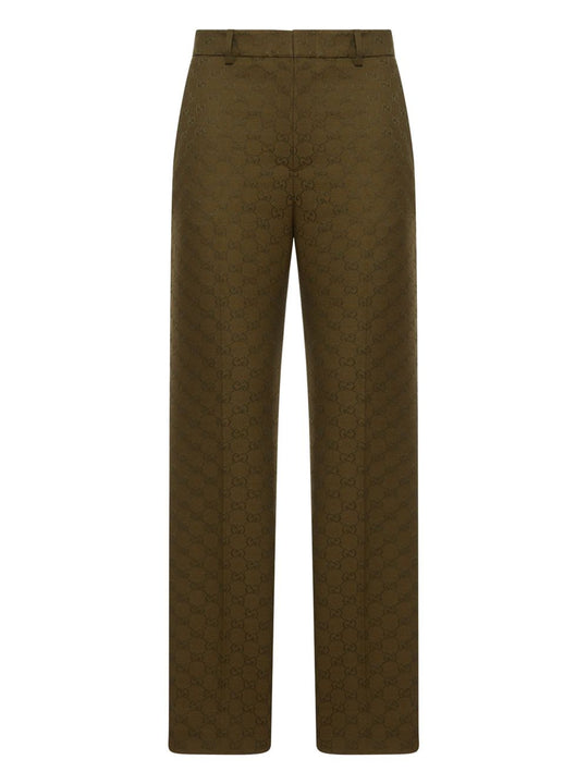 Gg Canvas Trousers