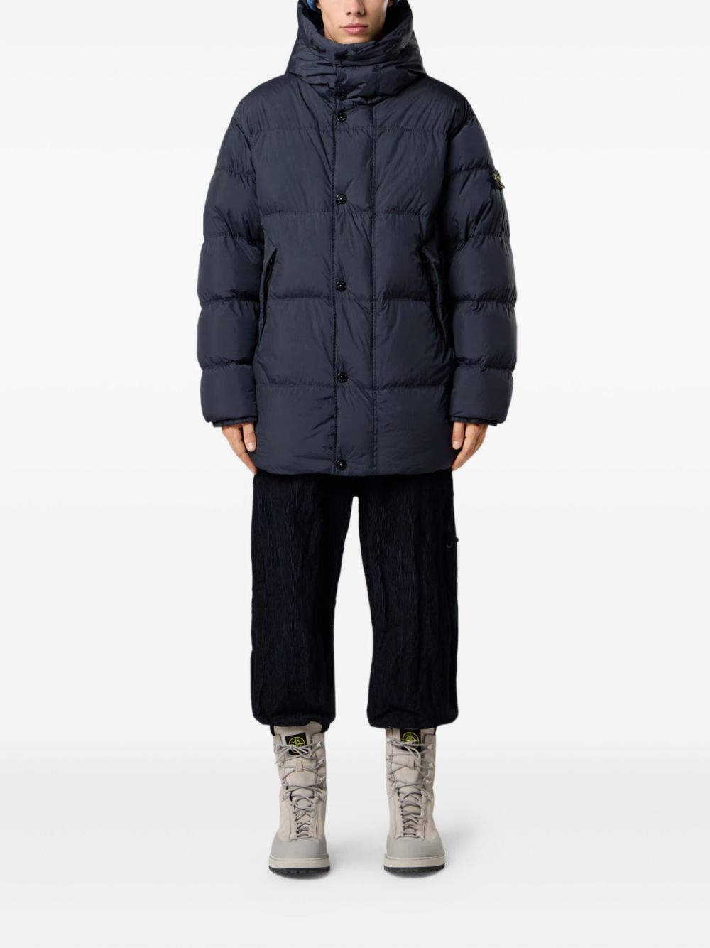 Stone Island Coats - Blue and green | 9f599b717241a15c93d19faecd40497f3668e0ad