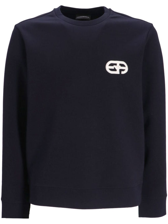 Logo Cotton Crewneck Sweatshirt