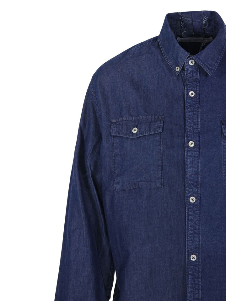 E.L.V. Denim Shirts - Blue and green | aa76a200dbe64244a6b834d0462da5bca863e271
