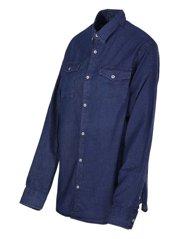 E.L.V. Denim Shirts - Blue and green | e59324c3a9bbbe14ade4a5f717030c17c1ff4aa5