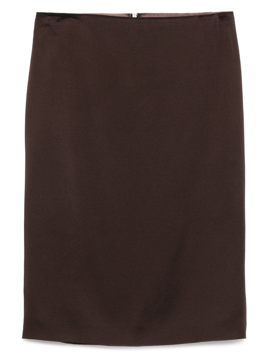 Satin Midi Skirt
