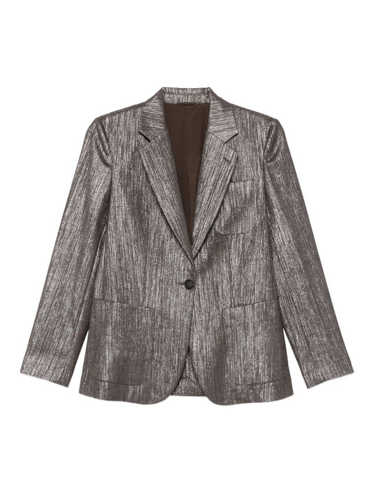 Wool Blend Blazer Jacket