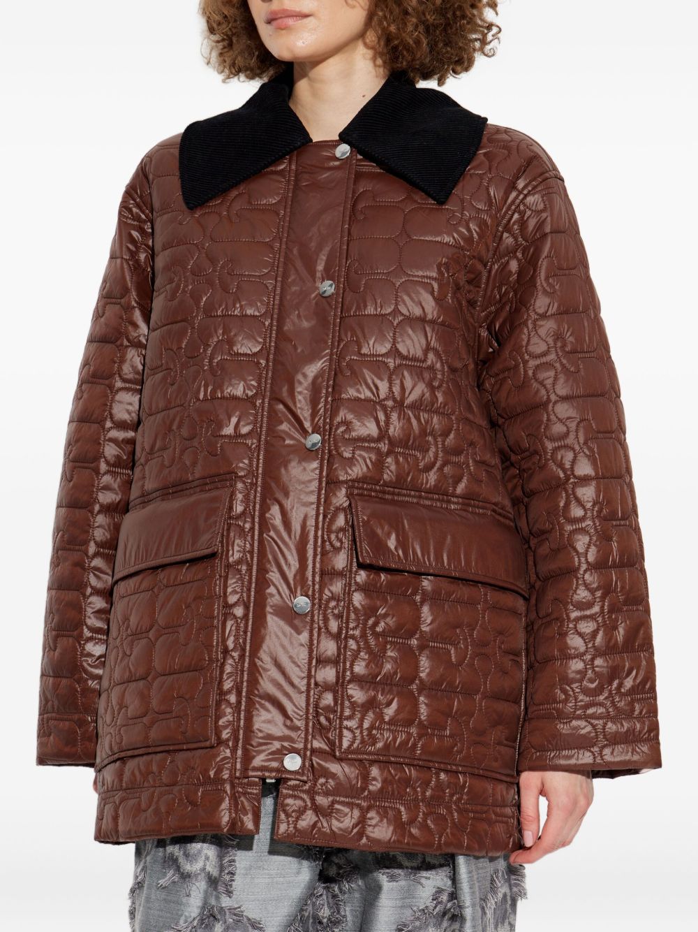 Ganni Jackets - Brown | 413c285faf228c1ebd21dd1eb304700d27493fd3