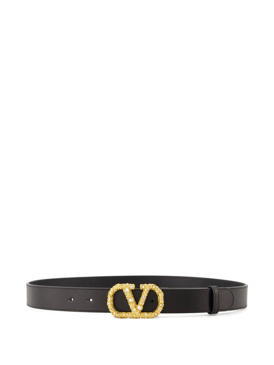 Vlogo Signature Leather Belt