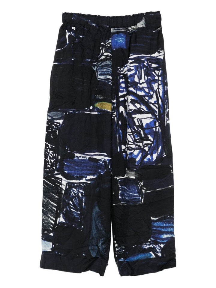 Daniela Gregis Trousers - Blue and green | c0186621933f02dcaaf774b4d68241907fbafa6a