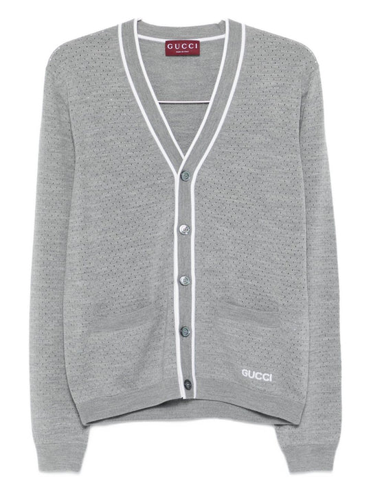 Wool V-Necked Cardigan