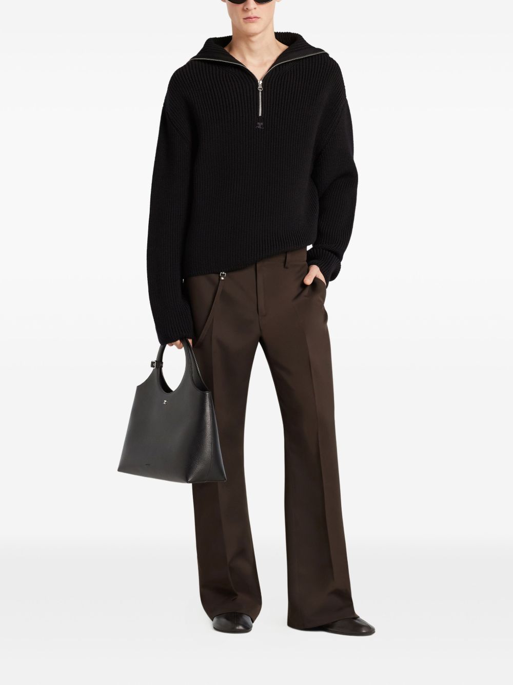 Courreges Pre Sweaters - Blacks and greys | 93dc8a8acdcdb3cf8a55cc00d8a438f4c4145f99