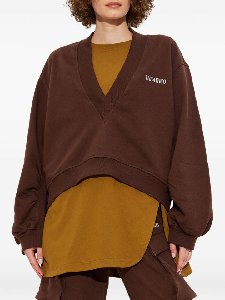 The Attico Sweaters - Brown | f19a1fa5138d3ec6ae6aeb33f2a9456f81ac6040