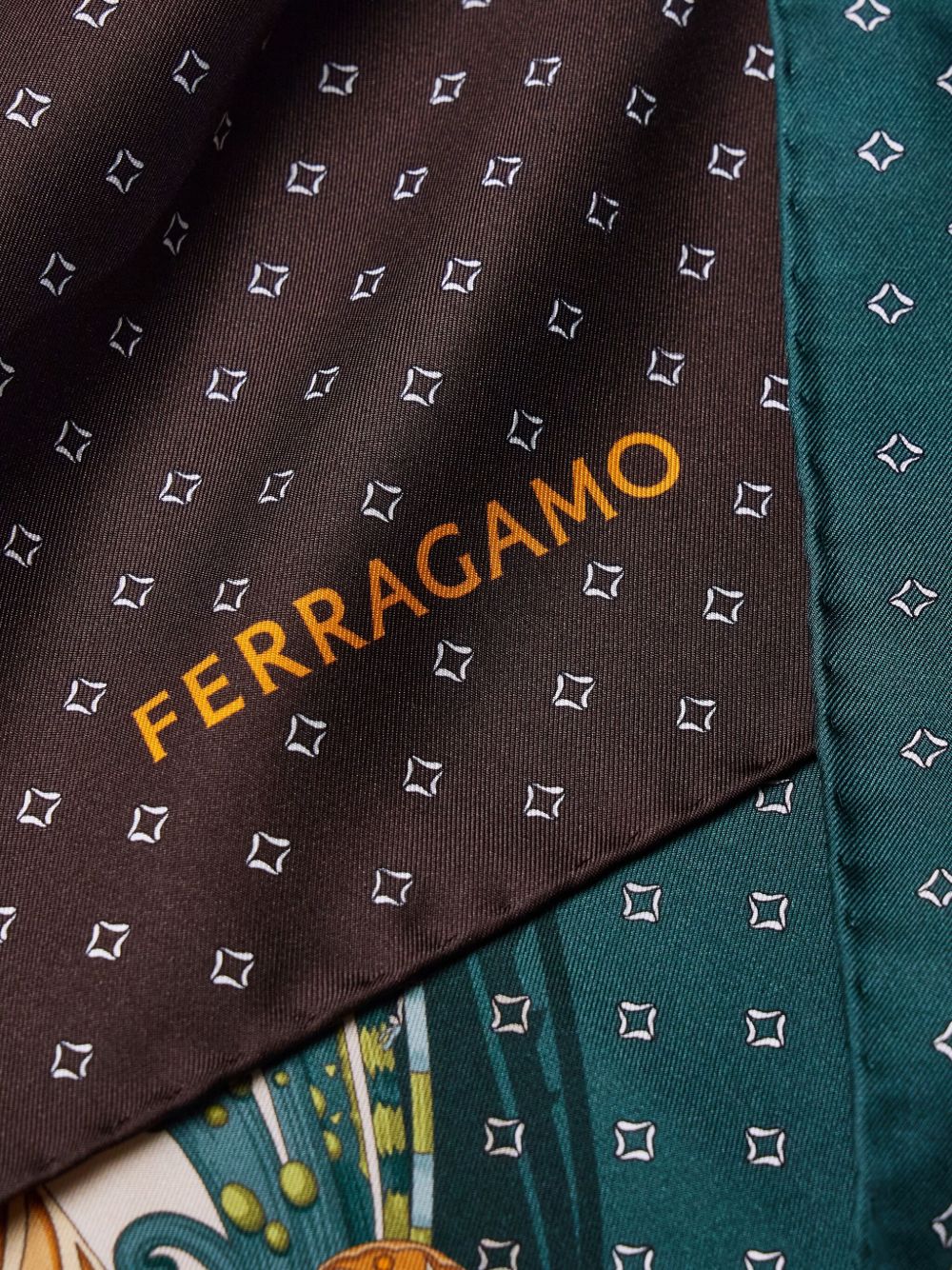 Ferragamo Scarfs - Blue and green | 6c87414aa4c8756172ecded038ac6fc7bd37d477