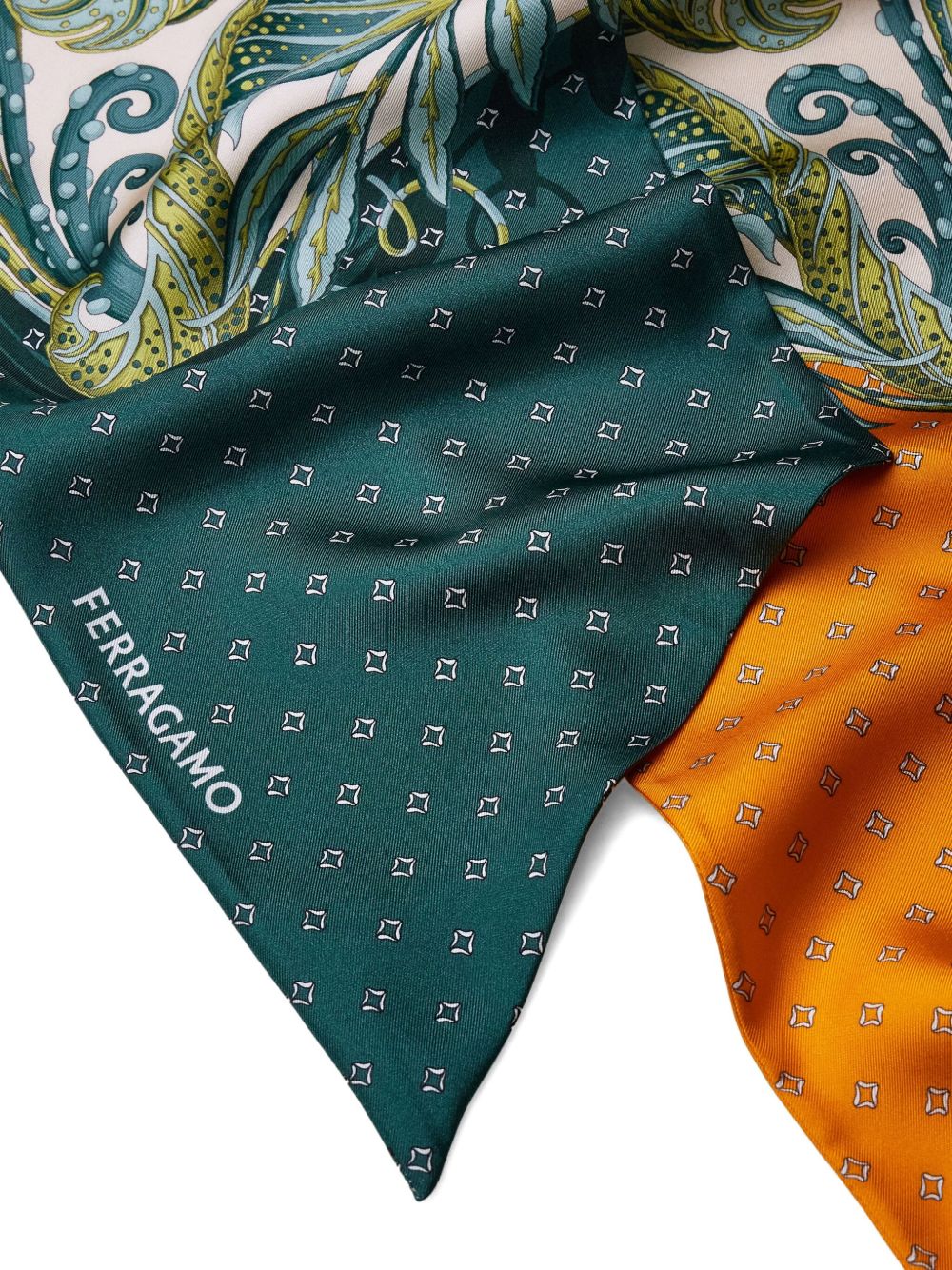 Ferragamo Scarfs - Blue and green | 19cf5210bcaca5fbce1f73b09da4bb496f1a16d0
