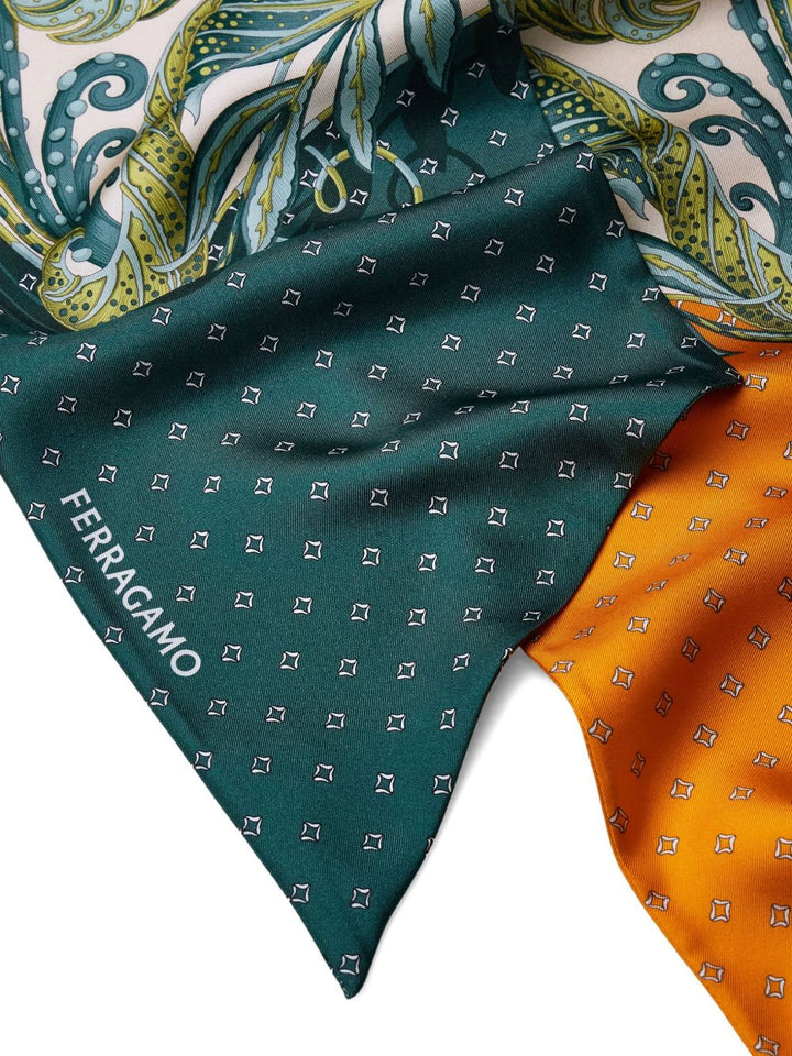 Ferragamo Scarfs - Blue and green | 19cf5210bcaca5fbce1f73b09da4bb496f1a16d0