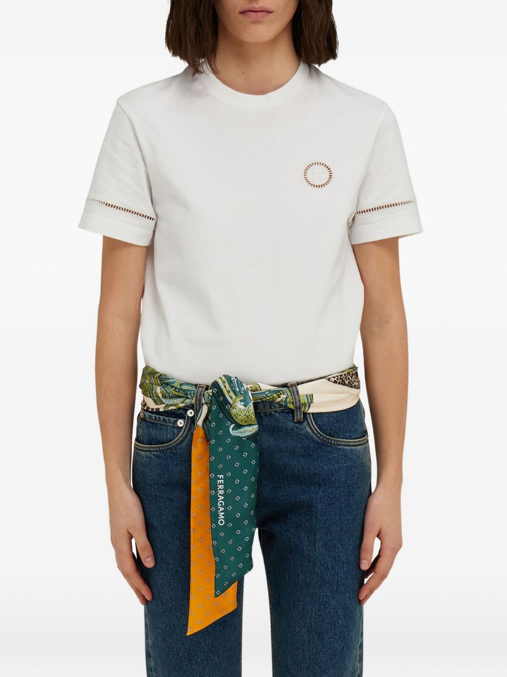 Ferragamo Scarfs - Blue and green | fcb5a46c9afa0e1d8e68d3ccd9ce2a76c3b2d6d5