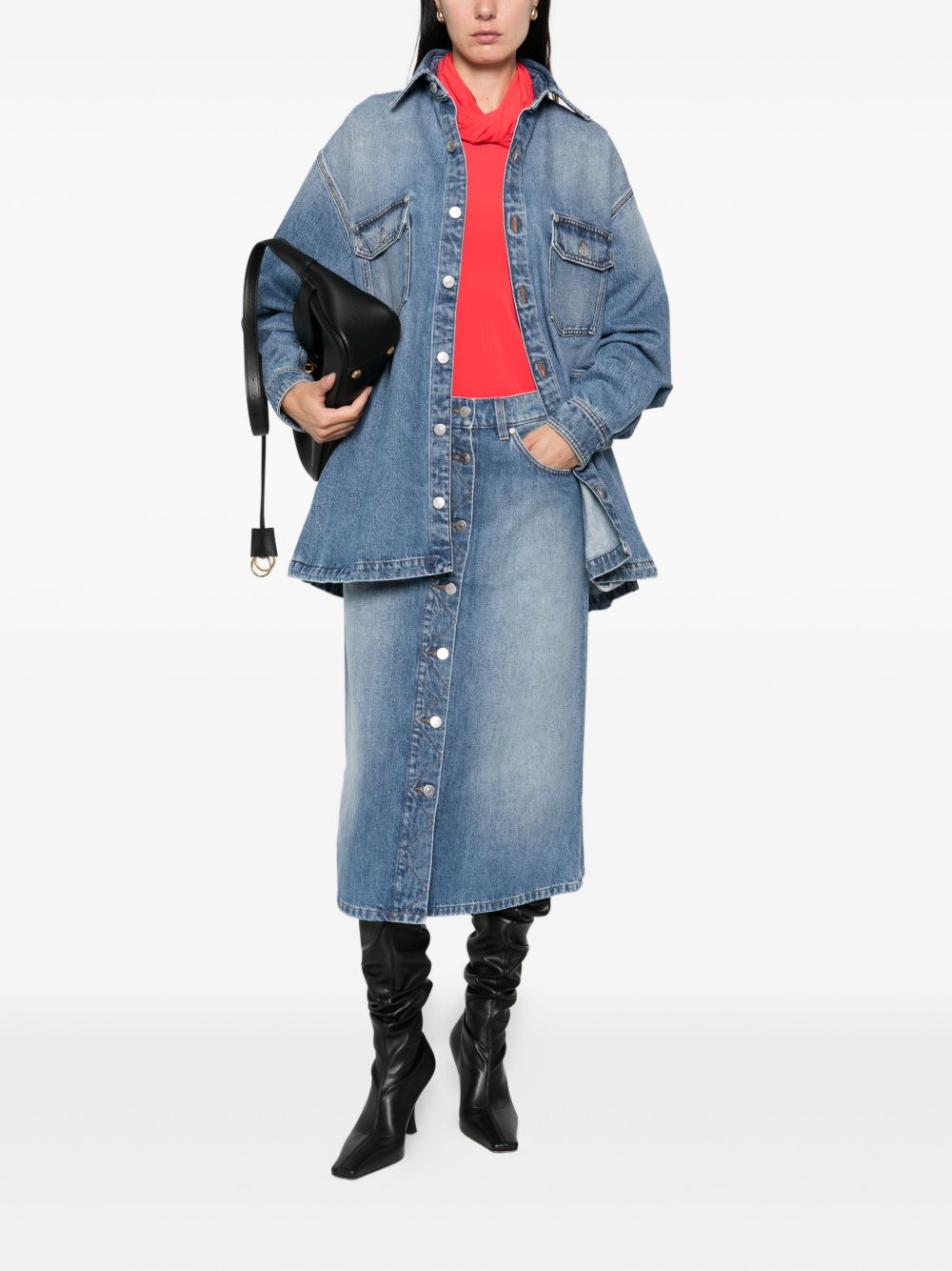 Stella Mccartney Shirts - Blue and green | a580099bf290f4ad26587c37cbb9758a273dcaff