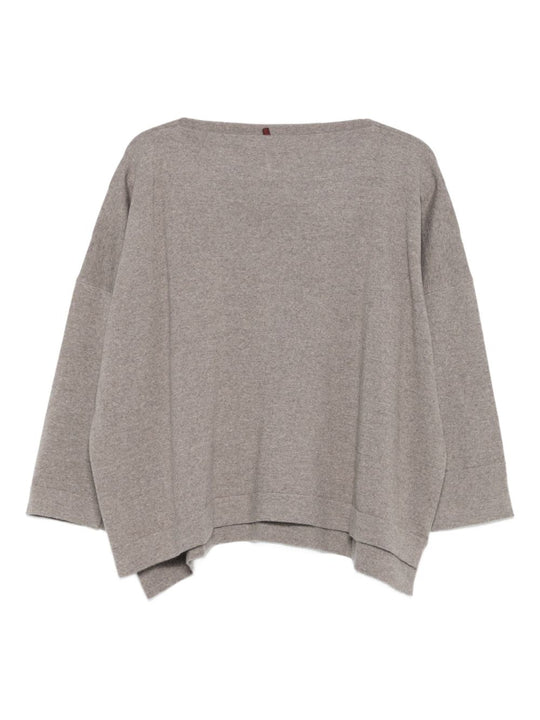 Wool Boat-Neck Sweater