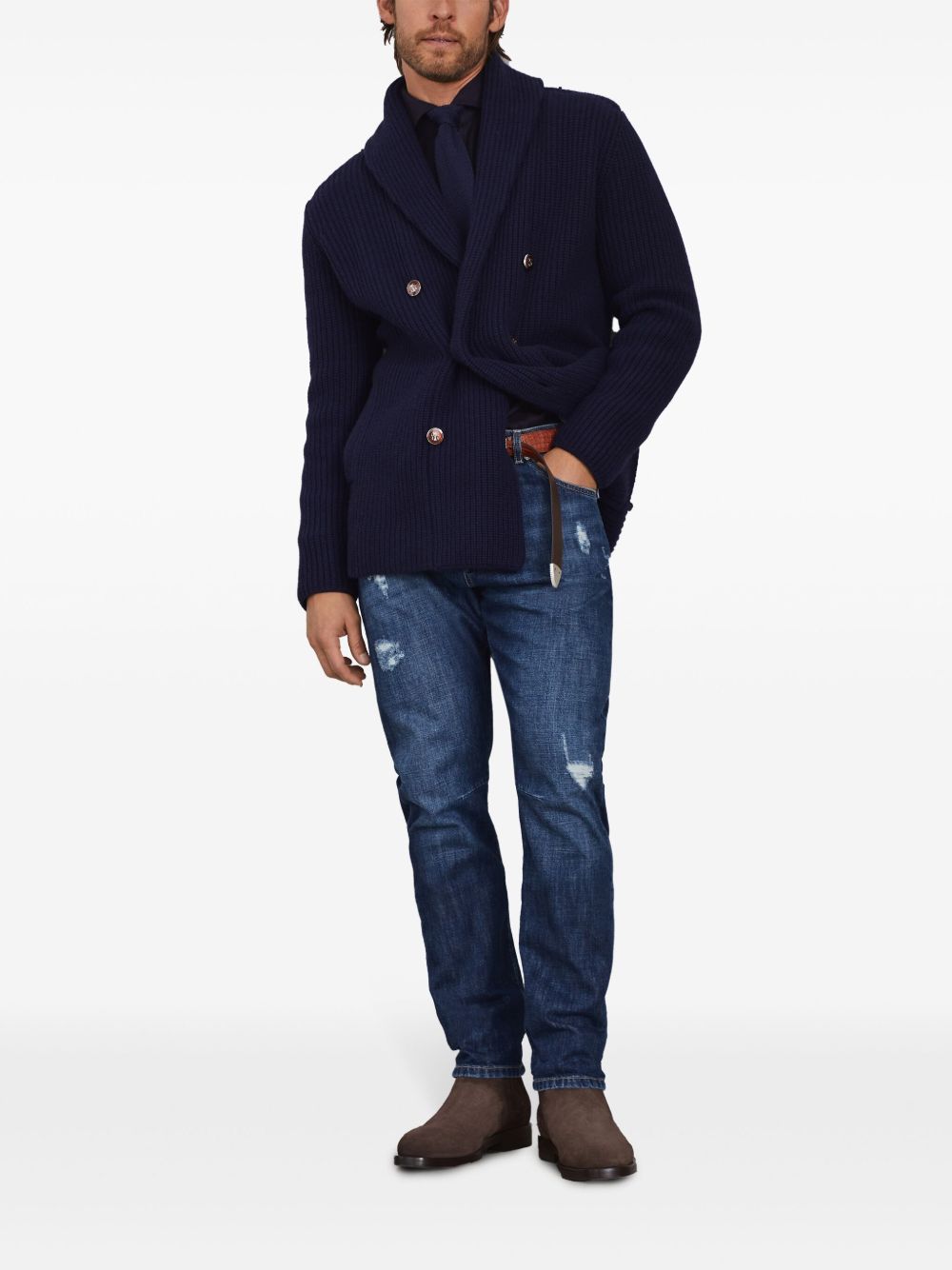 Brunello Cucinelli Jeans - Blue and green | 25cde55d5efc72c94434e787873aa1b4d2e11a23