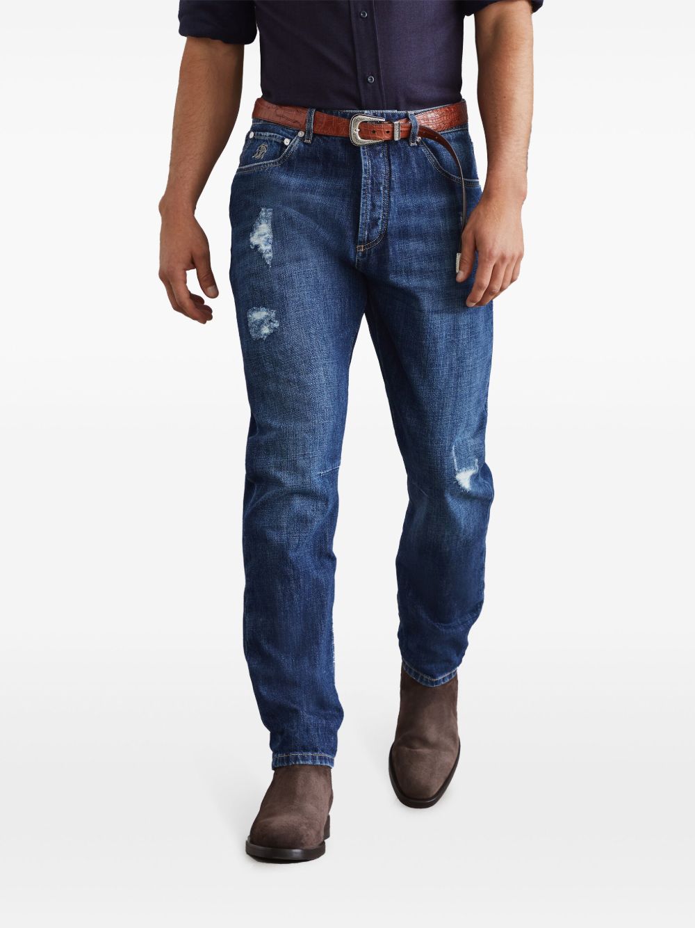 Brunello Cucinelli Jeans - Blue and green | 32f87137ff776c19e7bae5fc4bc66c09b50a007b