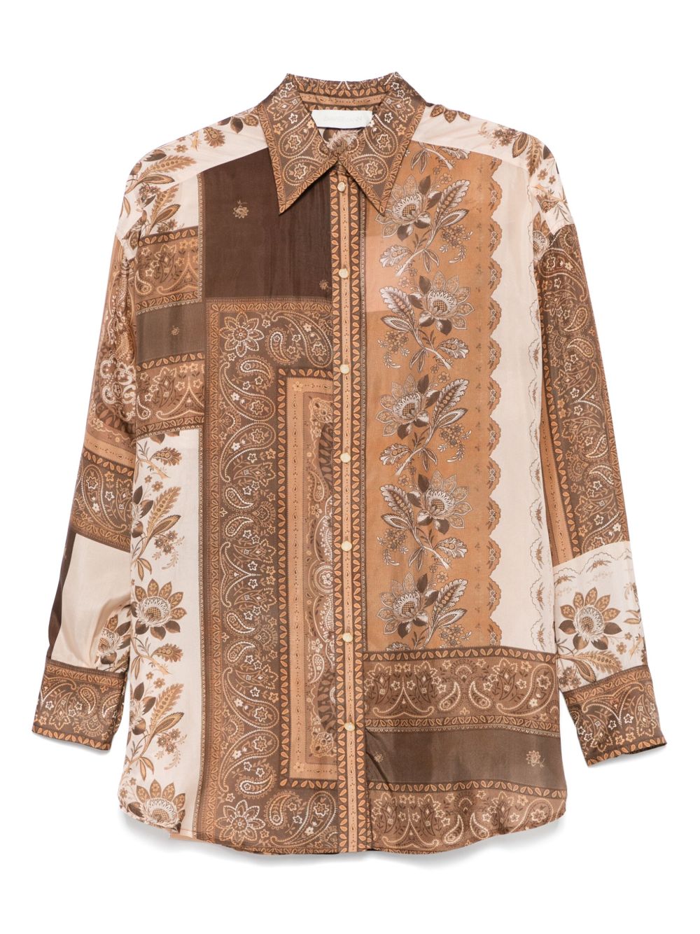 Zimmermann Shirts - Brown | 3a04c74919d5c291e013400482e7b04387d7027c