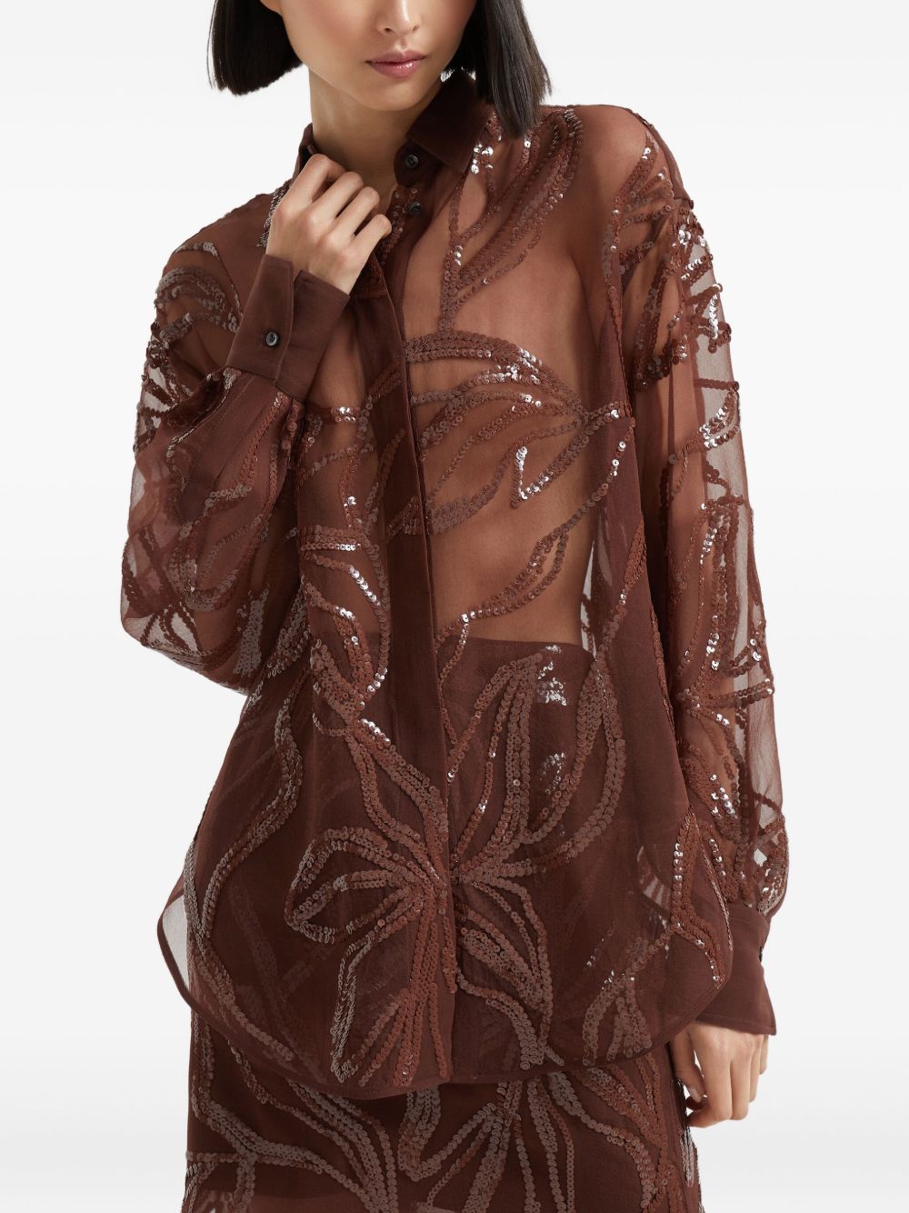 Brunello Cucinelli Shirts - Brown | 000e119b31ca231a92d51179abeeb7fedc56858a