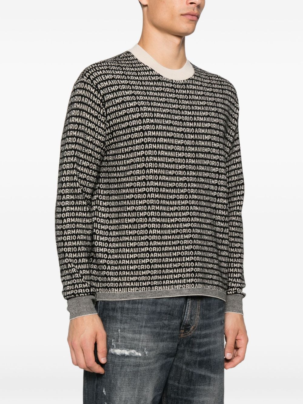 Emporio Armani Sweaters - Blacks and greys | 099fc0af845f20b764c010b4998f468a00fd22f7