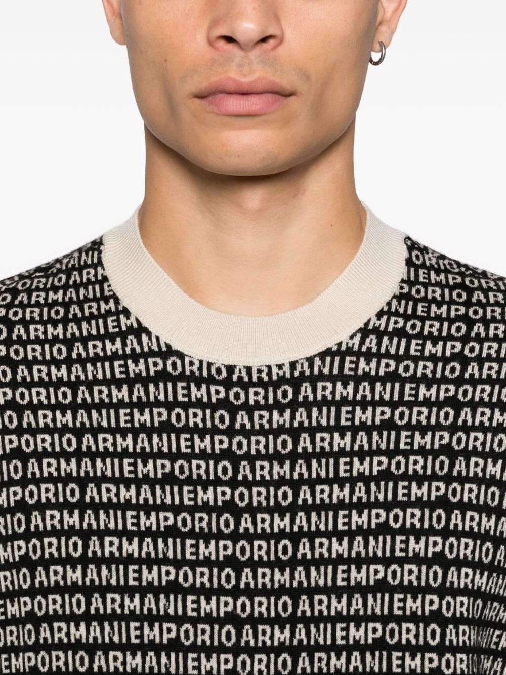 Emporio Armani Sweaters - Blacks and greys | 3acb818be613bc940509f5f4cd2ed7bc9d5cdb27