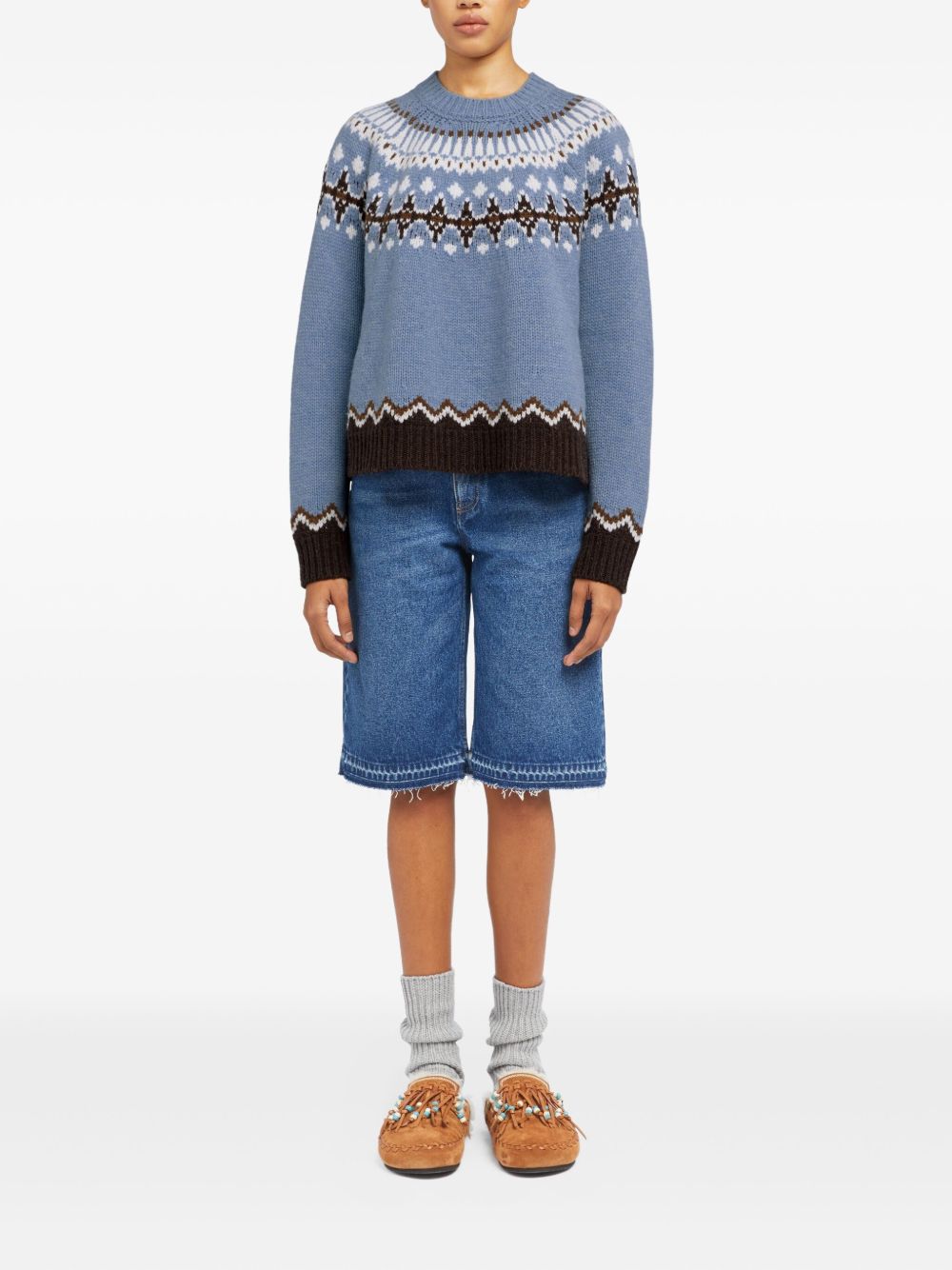 Alanui Sweaters - Blue and green | 3ca1b48ed7cb1453f39db618f53f1b98ebea0391