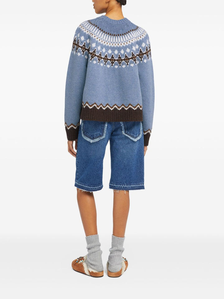 Alanui Sweaters - Blue and green | 0a6c853c5adfceb77e26f8aa0d3753649bd663c9