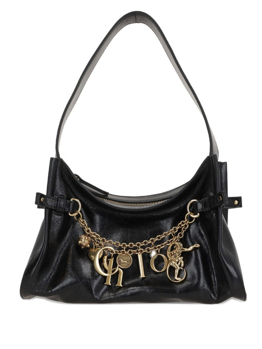 Chloé Charms Leather Hobo Bag