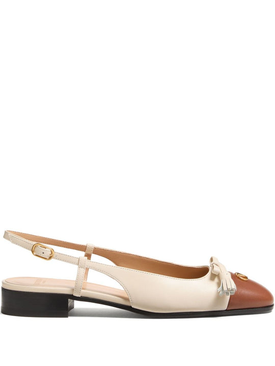 Valet Du Roi Leather Ballet Flats
