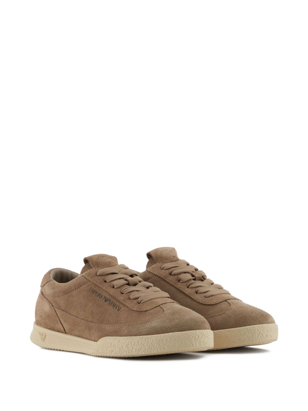 Emporio Armani Capsule Sneakers - Brown | 2ad483a986676674b0d35704dd1c9d4bc21e2ece