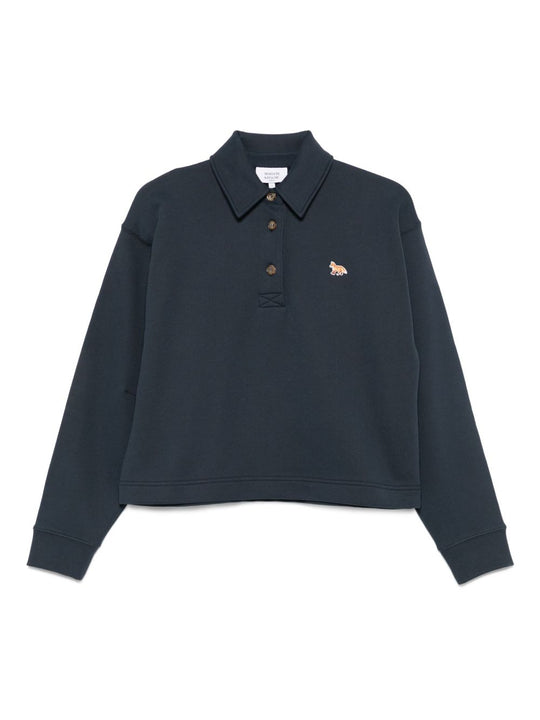 Baby Fox Cotton Polo Sweatshirt