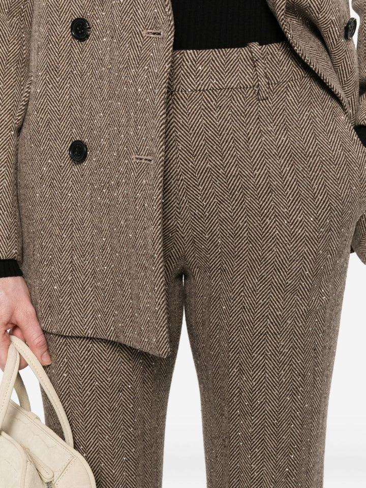 Ermanno Firenze Trousers - Brown | a7a58228ffedab5221f35e83496371e1360251f7