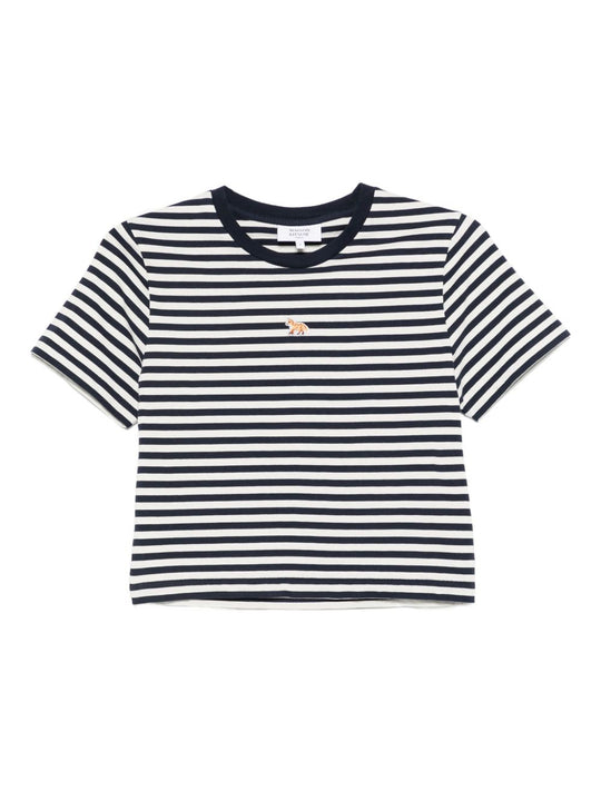 Baby Fox Striped Cotton T-Shirt