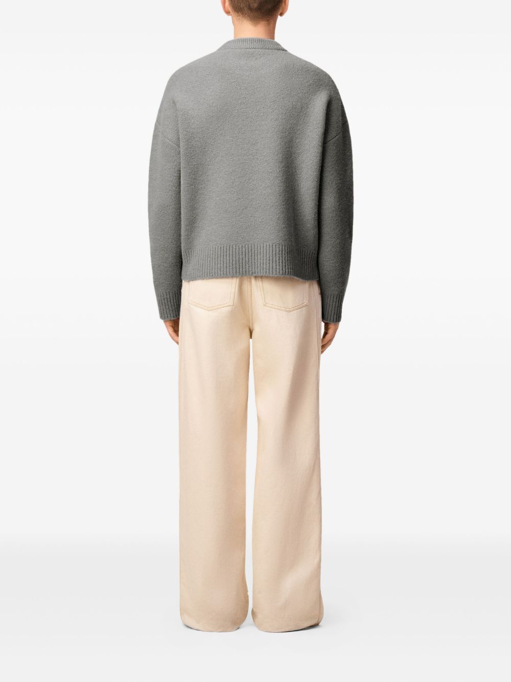 Ami Paris Sweaters - Blacks and greys | ada0126cdbeb8ca655ed2e3ac5c116925f09bf56