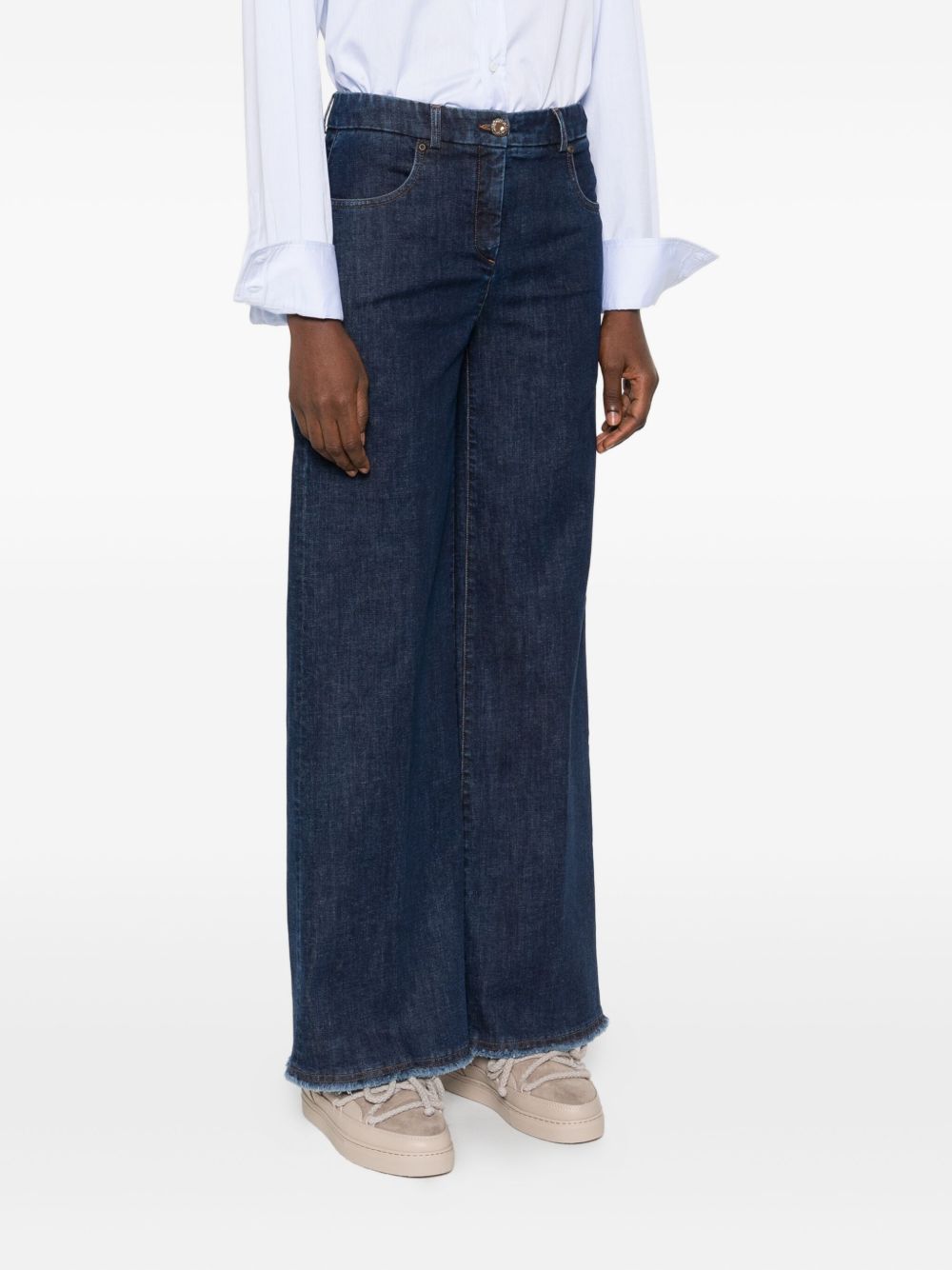 Via Masini 80 Trousers - Blue and green | f34705d1d59500cc9dac267c8be2b7fa8690f4a4