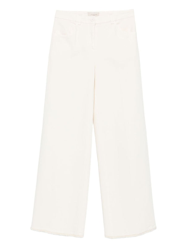Cotton Wide-Leg Trousers
