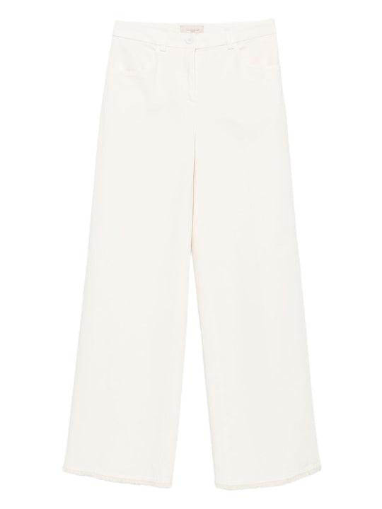 Cotton Wide-Leg Trousers