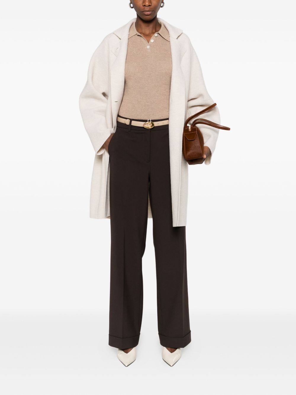 Harris Wharf London Coats - Light and natural | fffe4e826054009148abf2023d40af94470b394f