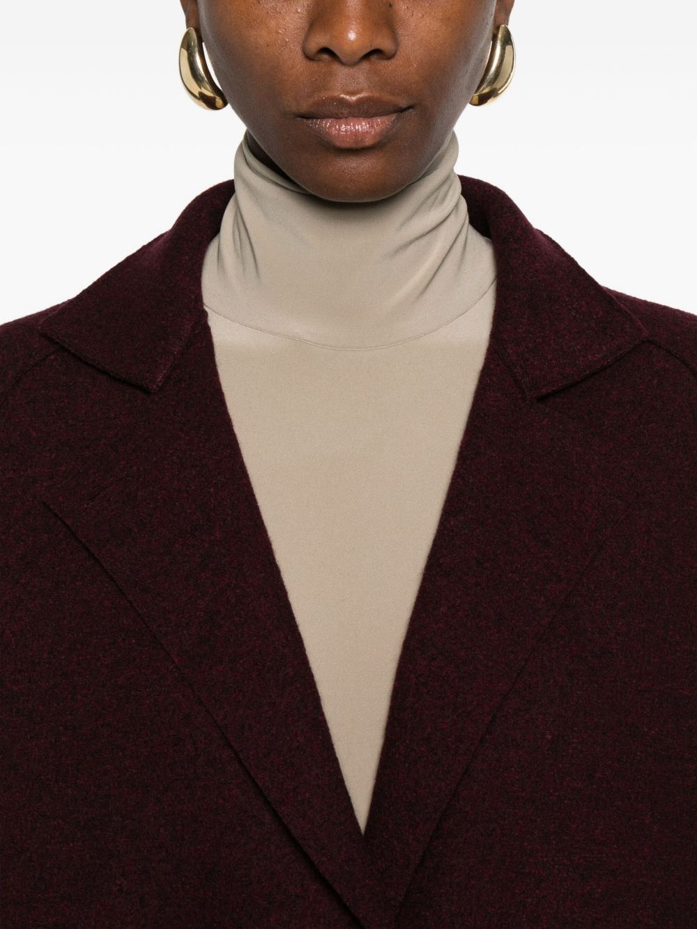 Harris Wharf London Coats - Brown | f411e223c286bf50fce7b512e162428f6438986e