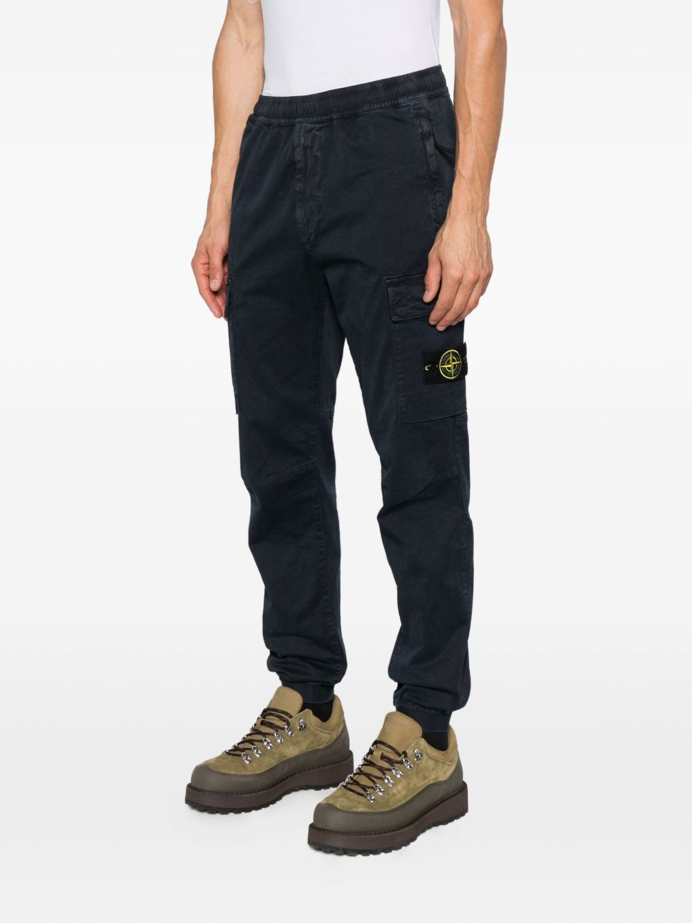 Stone Island Trousers - Blue and green | b23e9dca5a933a16afcccbf18bf11db68b680469