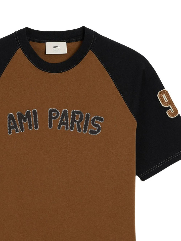 Ami Paris T-shirts and Polos - Brown | 4c2d66e81b2a445df53b4a9919deab475d85a50c