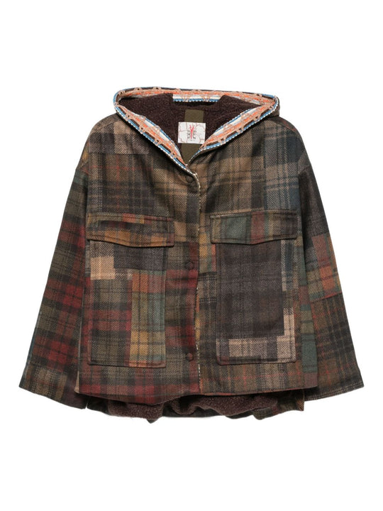 Patchwork Design Caban Jacket