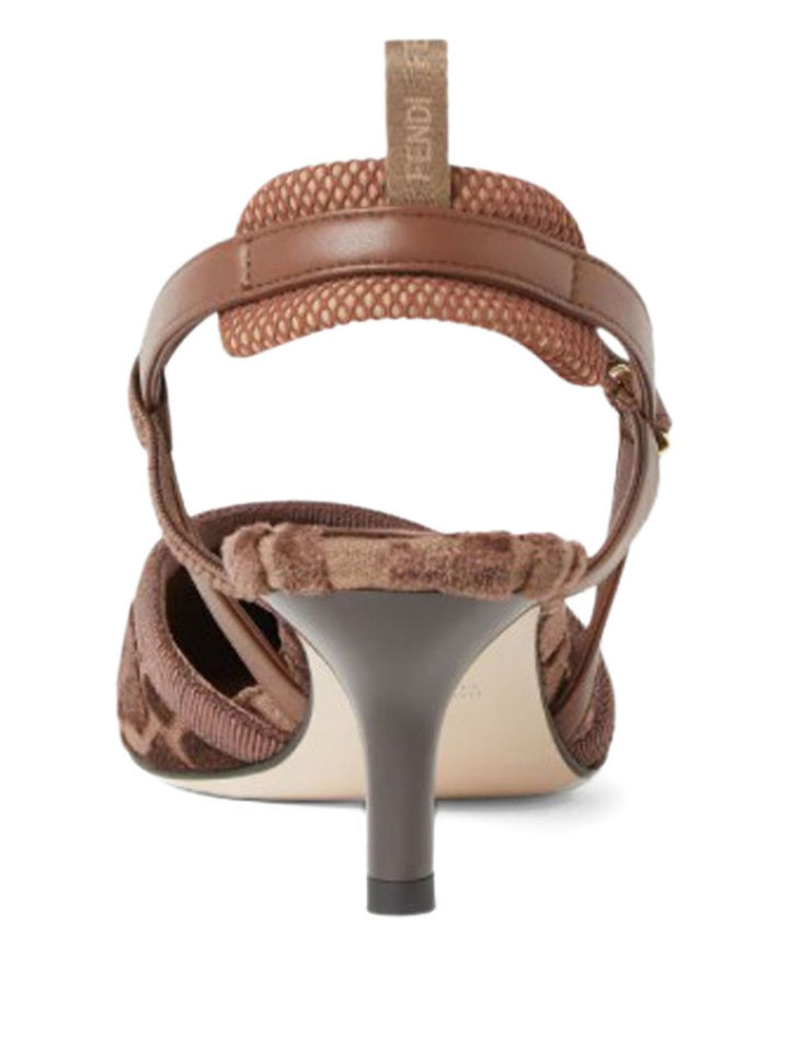 Fendi With Heel - Brown | 5f4ffef02adcf62d06a00dd6f92090f66bbc858b