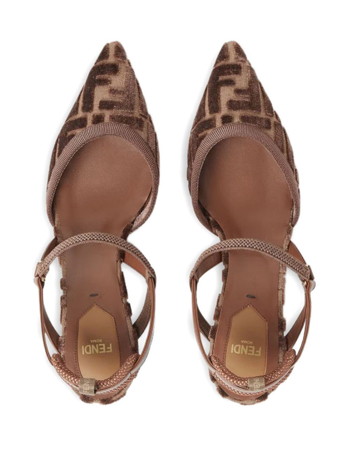 Fendi With Heel - Brown | 0cbf34aa50b77f336b7eb10edae2e1ecf11a1642