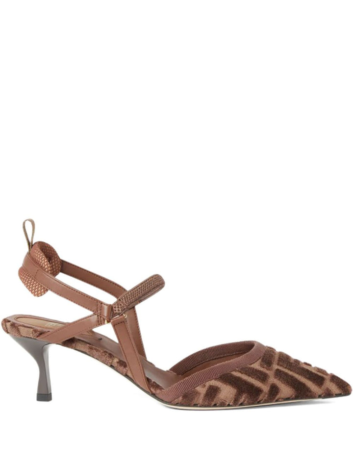 Fendi With Heel - Brown | cabea7549c970bc830e5dfbdbfa2db8dd2b12e42