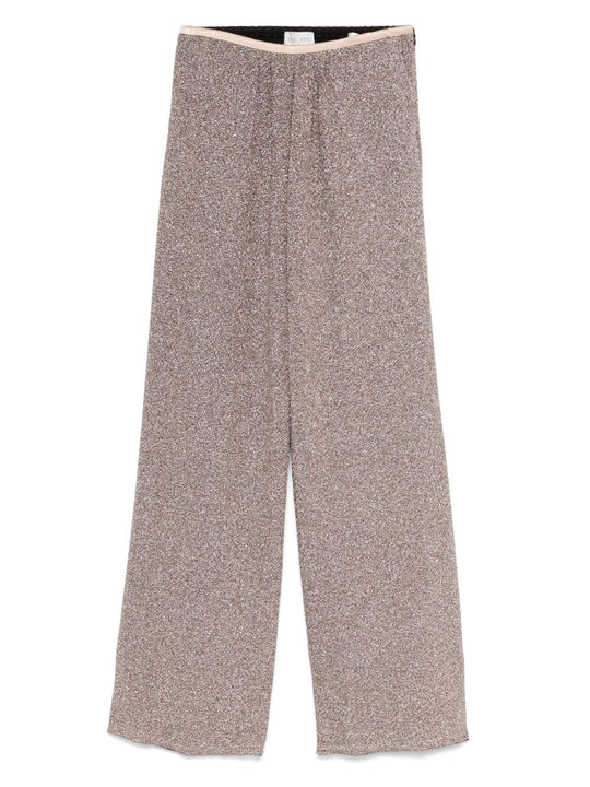 Lurex Wide-Leg Trousers