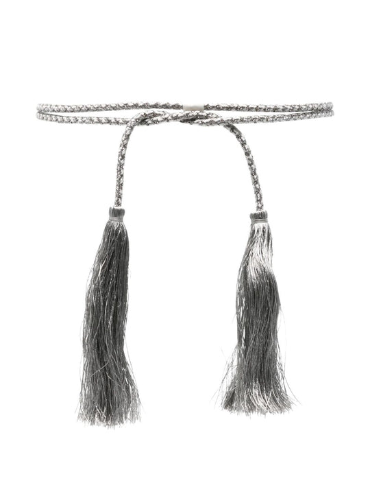 Crystal And Tassels Belt